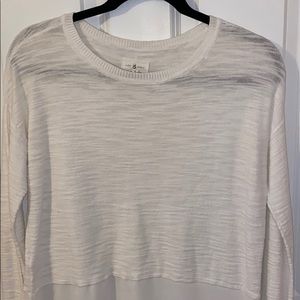 Lou and grey white chiffon sweater